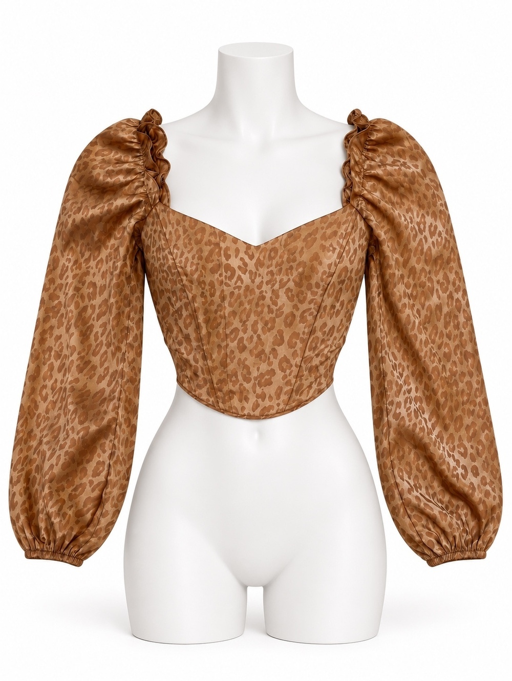 Milk & Honey Rose Gold Coquette Corset Crop Top Sz XS